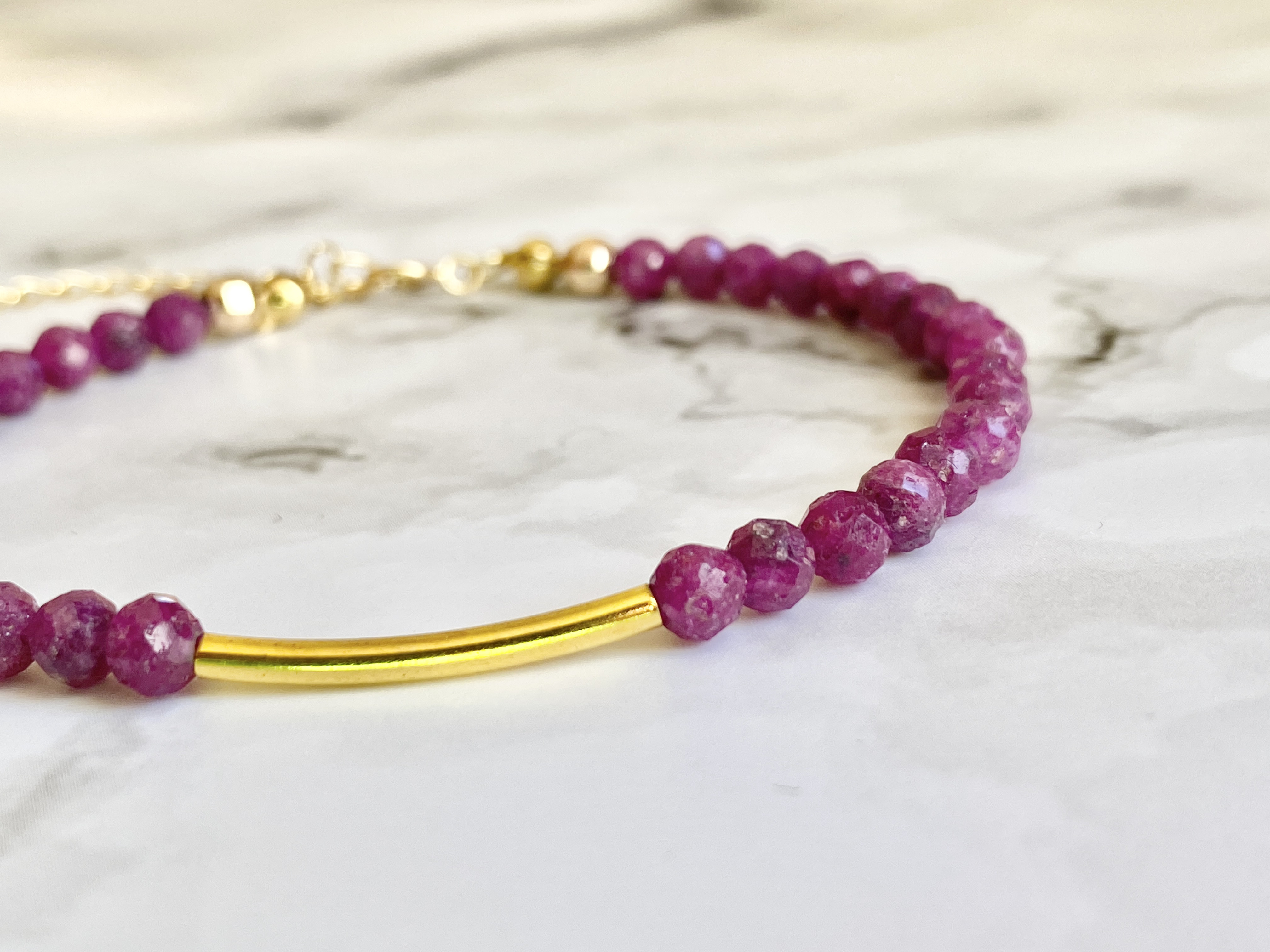 ルビー＊天然石ブレスレット＊カリスマ性を高める