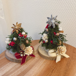 シマエナガのクリスマスツリー　クリスマスツリー　ナチュラルクリスマス　クリスマスツリー　北欧　置き型 2枚目の画像