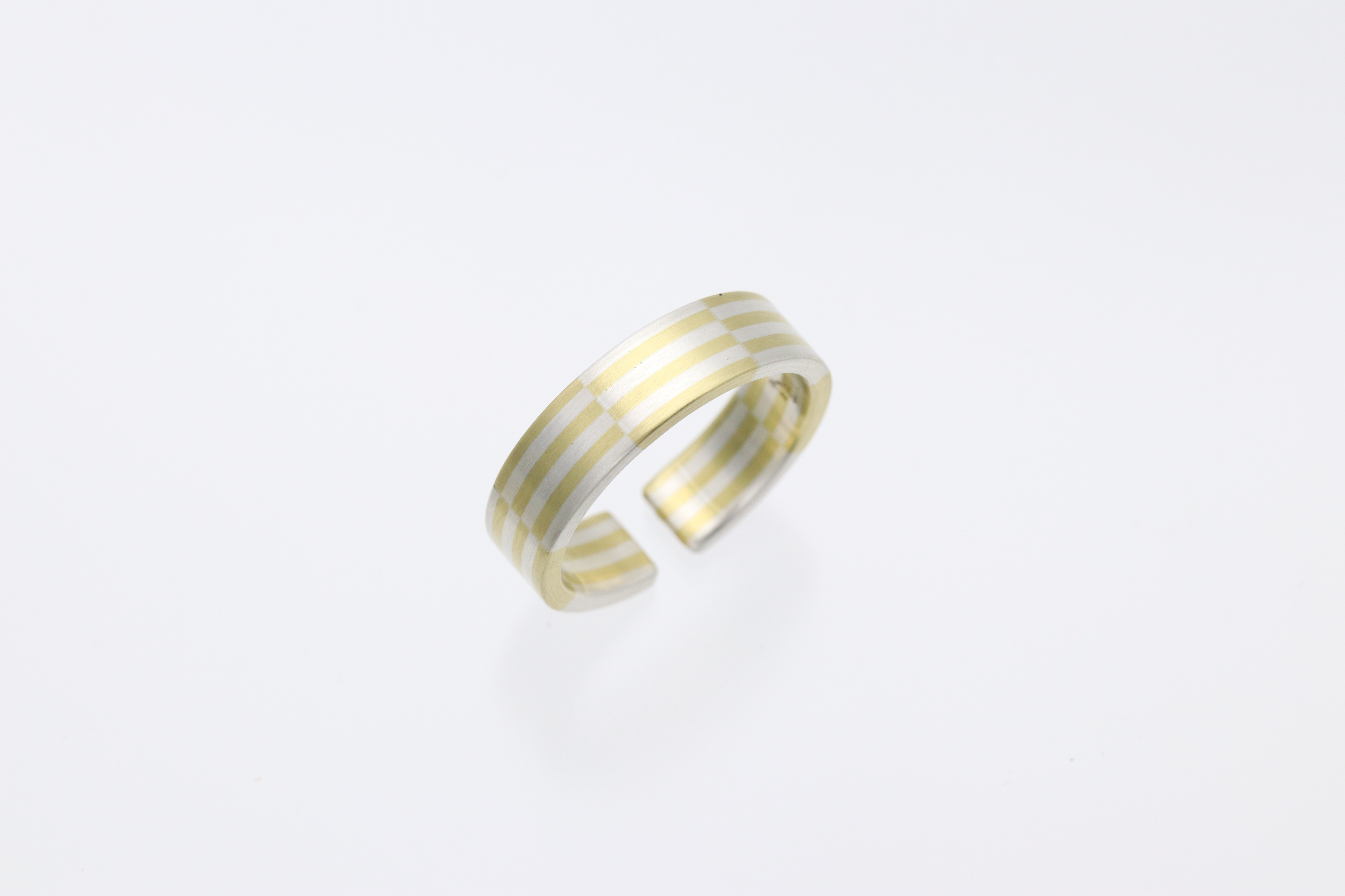 真鍮✕銀 フリーサイズリング