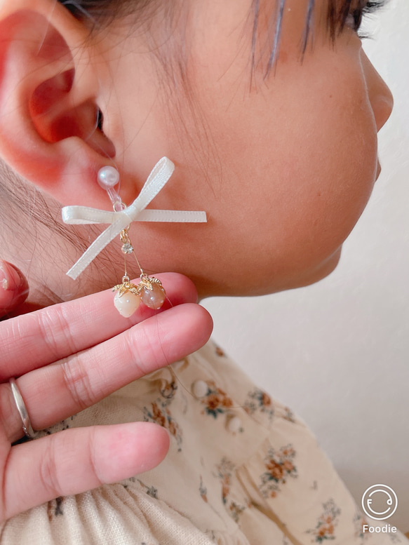 再販】キッズイヤリング kidsイヤリング イチゴ さくらんぼ いちご