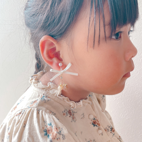 再販】キッズイヤリング kidsイヤリング イチゴ さくらんぼ いちご