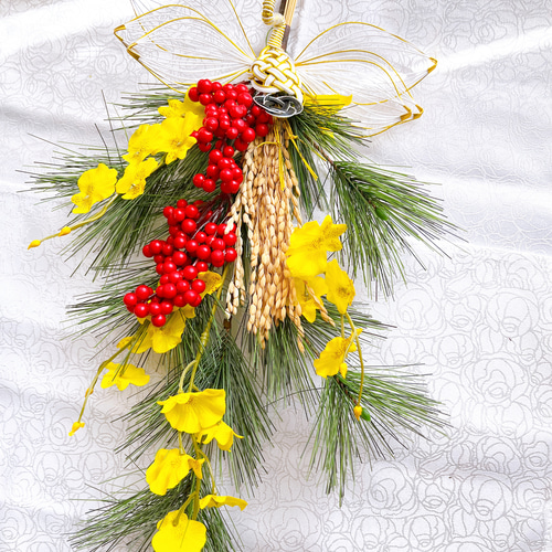 スワッグになるしめ縄飾り☆お正月飾り☆しめ縄リース☆2wayしめ縄飾り c4f2d5ada57d4b8a59bf29ac98bc77