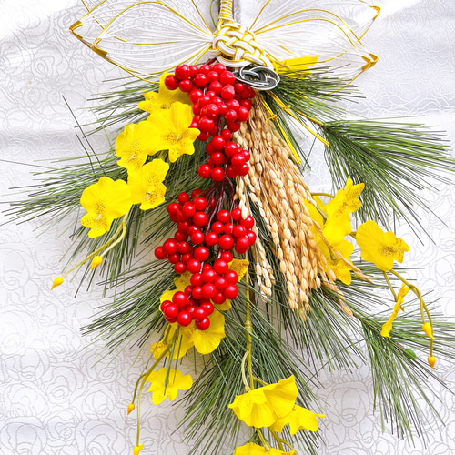 向き4種類　スワッグになるしめ縄　しめ縄スワッグ　しめ縄リース 向き4種スワッグになるしめ縄 しめ縄 しめ縄リース しめ縄スワッグ