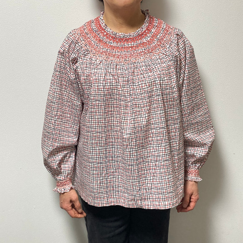 スモッキング刺繍ブラウス ブラウス sakurasanta 通販 16999420