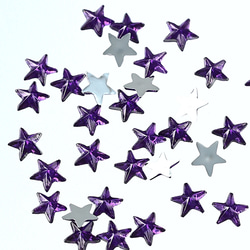 ラインストーン 星 3ｍｍ 紫 9000粒 プラ製 立体 ネイル レジン デコ ハンドメイド 手芸 パーツ BD3487 2枚目の画像