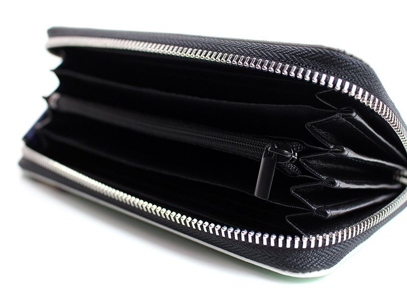 グレンチェックの長財布〈ワインレッド〉〜送料無料〜