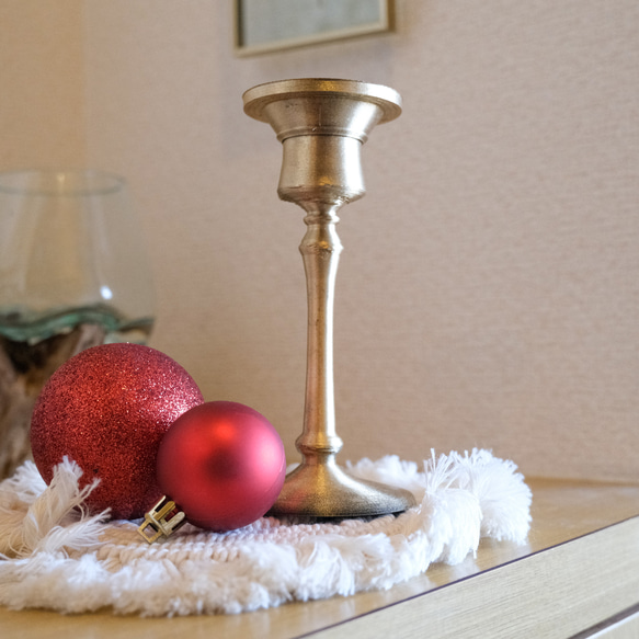 【カルイショクダイ Aタイプ】キャンドルホルダー クリスマス 蝋燭立て アンティーク ウェディング ブライダル 3枚目の画像