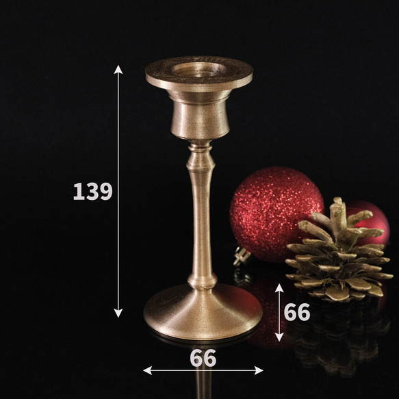 【カルイショクダイ Aタイプ】キャンドルホルダー クリスマス 蝋燭立て アンティーク ウェディング ブライダル 4枚目の画像
