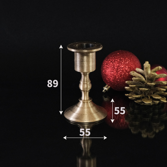 【カルイショクダイ Bタイプ】キャンドルホルダー クリスマス 蝋燭立て アンティーク ウェディング ブライダル 4枚目の画像