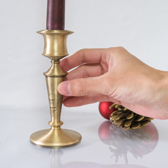【カルイショクダイ Eタイプ】キャンドルホルダー クリスマス 蝋燭立て アンティーク ウェディング ブライダル 1枚目の画像