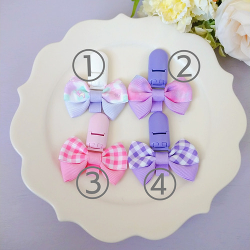 リボン名札クリップなふだちゃん リボン柄ネイビー×ホワイトゴールド☆再販11 リボン名札クリップなふだちゃん リボン柄ネイビー×ホワイトゴールド