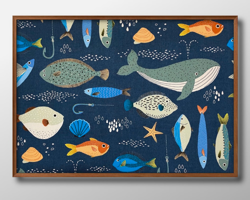 原画　模様　A3サイズ 13963□アートポスター 絵画 A3サイズ『鳥 バード』イラスト