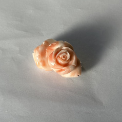 訳あり特価品　珊瑚彫刻　ブローチ　優しさの象徴『ピンクの薔薇　』　　R51215Y1 16枚目の画像