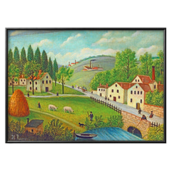 7646□アートポスター 絵画 A3サイズ『アンリ・ルソー 田園風景