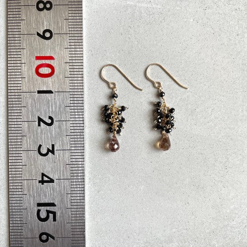 KAI BLACK 限定 ペンダント ガーネットブラックスピネル ダイヤピアス KAI BLACK ペンダント ガーネット ブラックスピネル ダイヤピアス