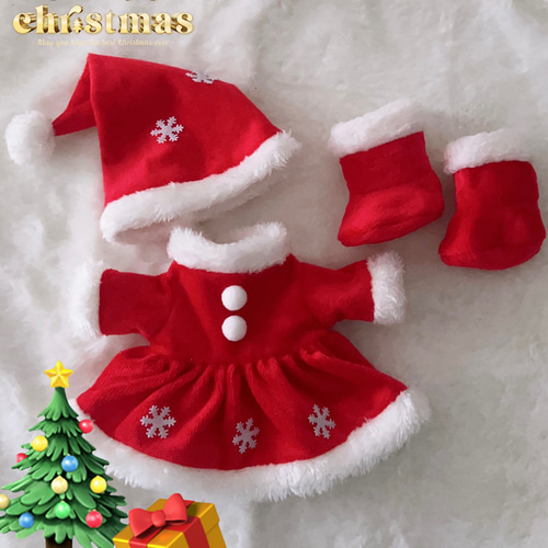 にゃんち2.メルちゃん♡ソランちゃん♡お洋服４点クリスマスセット はなちゃん・メルちゃん・ソランちゃんサンタ服セット | MAVERICK