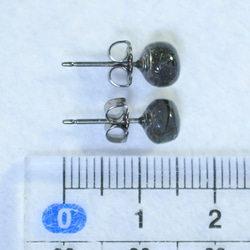 （1 件）拉長石耳環（6 毫米，鈦柱） 第5張的照片