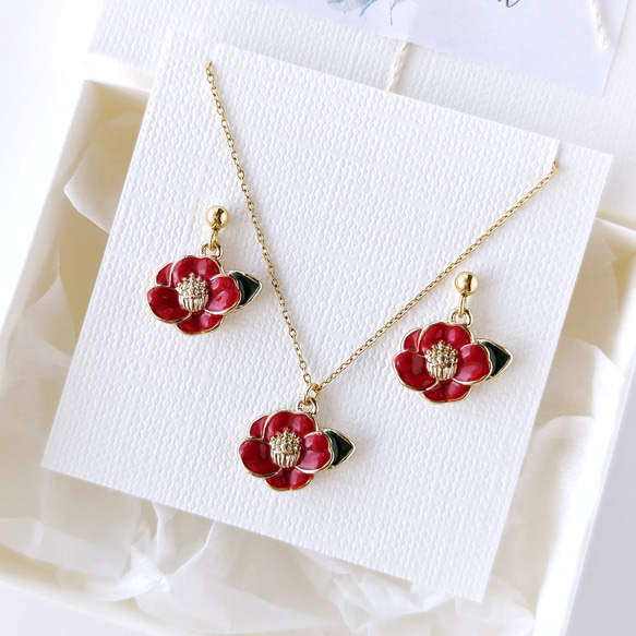 Creema限定新春福袋〈梅〉【特集掲載】 ＊2点セット＊ 小ぶりな椿の1粒