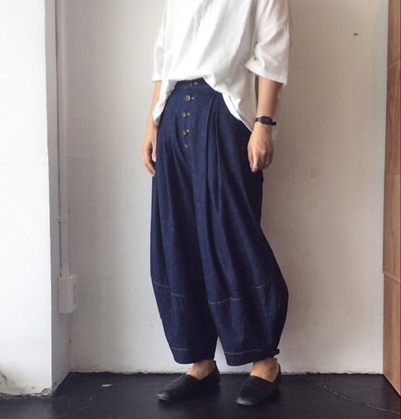 cotton corduroy zip squash pants (dark chocolate) 13枚目の画像