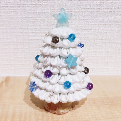 送料無料】no.101⁂つまみ細工⁂ クリスマスツリー クリスマス