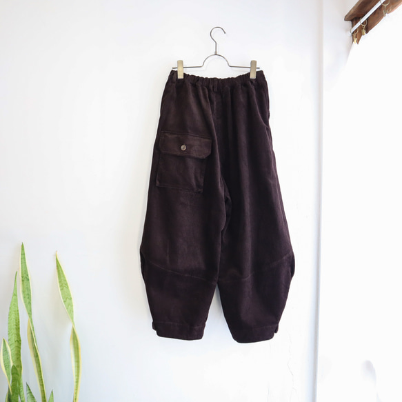 cotton corduroy zip squash pants (mustard) 11枚目の画像