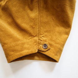 cotton corduroy zip squash pants (mustard) 7枚目の画像