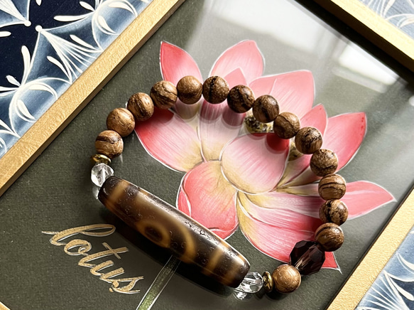 二眼天珠 料器天珠 ジービーズ 本物