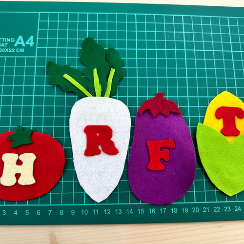 ハーフバースデー 野菜ガーランド レターバナー 雑貨・その他