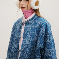 冬の伝統的なレトロなカジュアルコート青花綿服保温綿服  20.-1314 1枚目の画像