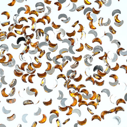 ラインストーン イエロー 月 2.5ｍｍ 9000粒 プラ製 ネイル デコ レジン ハンドメイド パーツ BD3539 1枚目の画像