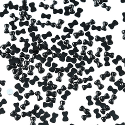 ラインストーン 3ｍｍ 黒 リボン 9000粒 プラ製 ネイル デコ 封入 レジン ハンドメイド パーツ BD3542 1枚目の画像