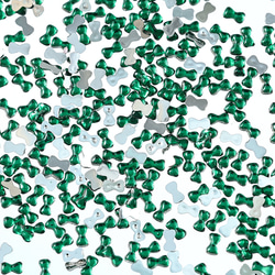 ラインストーン 3ｍｍ 緑 リボン 9000粒 プラ製 ネイル デコ 封入 レジン ハンドメイド パーツ BD3543 1枚目の画像