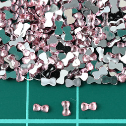 ラインストーン 3ｍｍ ピンク リボン 9000粒 プラ製 ネイル レジン デコ ハンドメイド パーツ BD3545 5枚目の画像