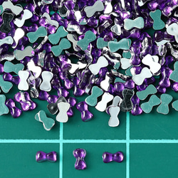 ラインストーン 3ｍｍ 紫 リボン 9000粒 プラ製 ネイル デコ 封入 レジン デコ ハンドメイド BD3548 5枚目の画像