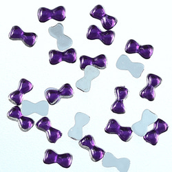 ラインストーン 3ｍｍ 紫 リボン 9000粒 プラ製 ネイル デコ 封入 レジン デコ ハンドメイド BD3548 2枚目の画像