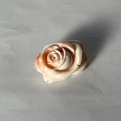 訳あり特価品　珊瑚彫刻　ブローチ　ピンクの薔薇　R51215H1 15枚目の画像