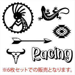 Kシリーズ カッティングシート ステッカー 6枚セット バイク＆車