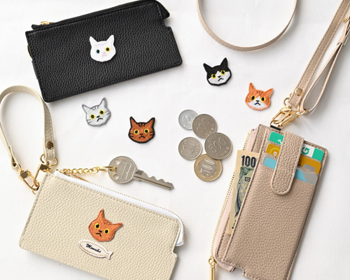 財布 キーケース 一体 小銭入れ キーウォレット : L'mow weekend
