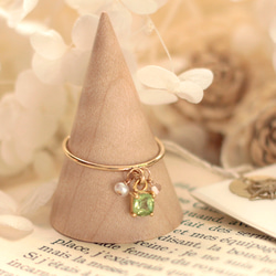 ペリドット・Chance Rings 14KGF・18KGP・8月誕生石 指輪・リング Urim