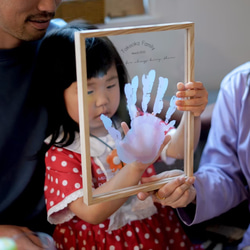 ［送料込］Family手形アートボード / クリアボード 親子 5枚目の画像