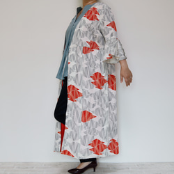 KIMONO Wrapped Dress'n Coat -着物を使った2Wayドレスコート　1点ものです！ 1枚目の画像