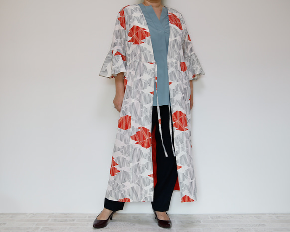 KIMONO Wrapped Dress'n Coat -着物を使った2Wayドレスコート　1点ものです！ 11枚目の画像