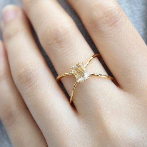 ☆ビンテージ ルチルクオーツ(針水晶)レアな素晴らしいリング