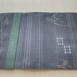 文庫本セパレート式ブックカバー（絹・紬）hb107 5枚目の画像