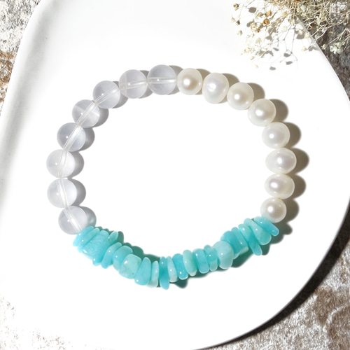 アマゾナイトandローズクォーツ