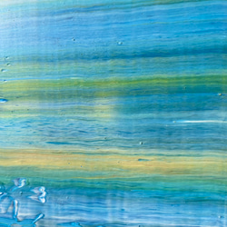 【藍天觀】藝術-藍色原畫壁掛木框(A-#52) 第5張的照片