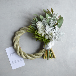 2024しめ縄飾りno.8】しめ縄/しめ縄飾り/お正月/しめ縄リース