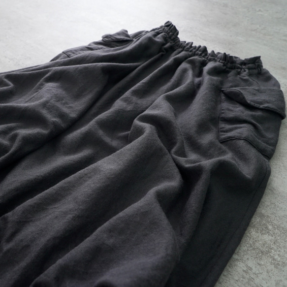 氣球羊毛裙/黑色/遠州紡織 第9張的照片