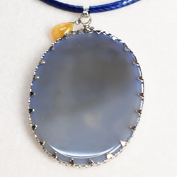 ж天然石ストーンカメオデザインネックレス46㎝　11 5枚目の画像