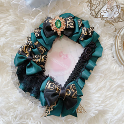 B8硬質ケースデコ ダークグリーン×ブラック 名刺入れ・カードケース